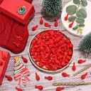 100pcs Mini Resin Red Cardinal Bird Figurines, Tiny Cardinal Figurine Small Animals Christmas Ornaments for Xmas Gift Miniature Garden Crafts Christmas Cupcake Decoration Cake Topper