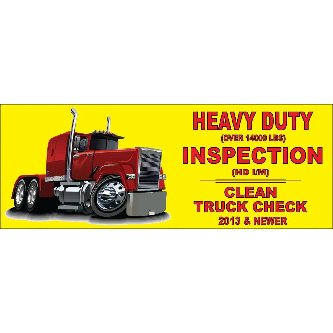 CTC CLEAN TRUCK CHECK ADVERTISING VINYL BANNER, 10Ft Wide x 5Ft Tall