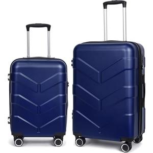 TILYMOL Luggage Sets 2 Piece with Spinner Wheel, Hard side Suitcase Set with TSA Lock, Expandable Travel Luggage for Men and Women, 20"&24", Blue