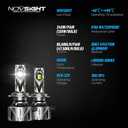 NOVSIGHT // Fog Bulbs Upgrade, 900% Brighter 95,000LM, 240W Performance, Enhanced Cooling, 5-Min Installation, 100,000+ Hour Lifespan, IP68 & CANBUS Compatible, Pack of 2