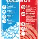 MUELLER Sports Medicine Reusable Cold & Hot Pack, Ice Pack for Injuries and Pain Relief, Blue (10.4"x5" Non-Beaded (Pack of 1))