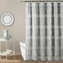 Lush Decor Nova Ruffle Shower Curtain, 72" x 72", White