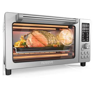 Nuwave Bravo Pro Smart 21QT Toaster Oven Air Fryer Combo, Convection Oven Countertop, 10 functions all in 1, with even & quick crisp technology, 50-450°F, 1800W, Stainless SteelOverall Pick