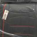 Seat Covers Fit for Dodge RAM 1500 2002-2025 2026: Compatible with RAM 1500 2500 3500 Crew Double Quad Cab Truck Pickup Car Seat Cover Faux Leather Seat Covers(Curved Bench, Front Pair, Redline)