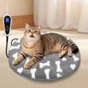 Bestio Cat Heating Pad16 in Dog Cat Heating PadObtained MET and UL Dual Certification,Smart Thermostat Switch from 1-24 Hours,Indoor Pet Heating Pad for Cats Dogs, Rabbit Pet Heated Pad