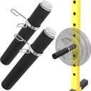 Weight Plate Holder Power Rack1Pair Olympic Plate Storage for Squat Rack Attachment- 2inch Plates Holder for Power Cage Rack