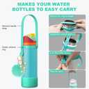 2 x 2PCS Diamond Silicone Boot for Owala Water Bottle, Anti-Slip Protective Sleeve for Owala Twist,FreeSip and Flip Stainless Steel Water Bottle, BPA-Free, Dishwasher Safe, Accessories (40 Ounces, Accessories set-Green)