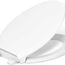KOHLER 4734-RL-0 Rutledge ReadyLatch Soft Close Elongated Toilet Seat, Quiet-Close Lid Grip-Tight Bumpers, Installation Hardware, Home Essentials, White