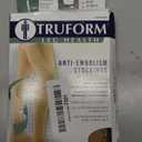 Truform Anti Embolism Stockings, Thigh High Post Surgery Recovery Hospital Style, 18 mmHg Compression for Men and Women, Full Length Ted Hose, Open Toe, Beige, X-Large