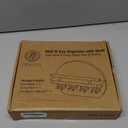 Nekon Key Holder for Wall - 9.8 Inch Apartment Wall Decor with Shelf and 8 Key Hooks, Circular Wood Key Hanger for Home Decor (Wood)