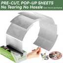 600 Count Pre-Cut Aluminum Foil Sheets, 12" x 10.6" Inch Pre Cut Aluminum Foil sheets for Restaurant Use, Disposable Foil Sheets for Food, Hot Dogs, and Sandwiches