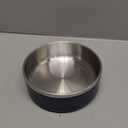 WENBOKMIN Dog Bowl, Stainless Steel Dog Food and Water Bowl with Non Slip Quiet Bottom, Easy to Clean, Dishwasher Safe, 40oz, Blue