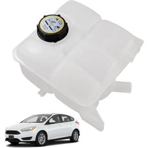 603-382 Front Engine Coolant Recovery Reservoir Tank With Cap Compatible With 2012-2018 Ford Focus Escape C-Max Transit Connect Replaces 603382 BE8Z8100A CV6Z8A080A 8V618K218AE 8V618K218AD