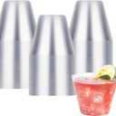 Goodluck 50PCS 9oz Clear Plastic Cups for Party, Disposable Clear Plastic Cups, Cocktail Glasses for Wedding Thanksgiving, Christmas, and Parties