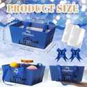 Moinchore 12 Pcs Christmas Nativity Basket for Gifts Empty 9.8x6.5'' Jesus Holy Night Market Tray Cardboard Basket with Bows, Plastic Bags, Twist Ties, Empty to Fill for Religious Christian Party (Dark Blue)