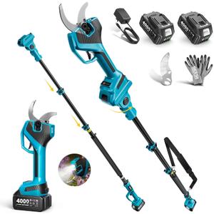 SEESII 2-in-1 Pole Electric Pruning Shears, 2.2" Cut Cordless Pole Pruner