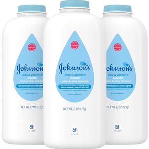 4 x Johnsons Baby Powder with Aloe & Vitamin E Pure Cornstarch - 22 oz.