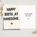 5 x fancu Funny Birthday Card for Boyfriend, Cheeky Card for Husband | 5 x 7 inch cheeky birthday card with matte finish, printed message, red envelope, and sticker for boyfriend or husband