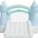 Bounceland Bouncy Castle Daydreamer Mist Bounce House, Pastel Bouncer with Slide, 12 ft L x 9 ft W x 7 ft H, UL Blower Included, Trendy Bouncer for Kids, Indoor and Outdoor Use