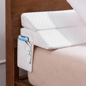 EUHAMS Queen Size Bed Wedge Pillow - Bed Gap Filler Mattress Wedge Headboard Pillow Close The Gap 0-7" Between Your Headboard and Mattress or Wall for Sleeping Backrest Pillow (60"x10"x6" White) (Queen(10 in x6 in x60 in-Big))