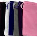 Palmhomee Pack of 48 4x6 Inch Velvet Drawstring Bags Gift Bag Velvet Pouch For Jewelry Wedding and Party Favor (Mixed Colors)