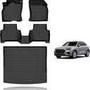 KELCSEECS Floor Mats & Cargo Liner Custom for Audi Q3 2025 2024 2023 2022 2021 2020 2019 Car Mats Automotive Cargo Mat Floor Liners Trunk Mat Q3 All Weather Floor Mats Trunk Liner Black