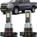 XFLHEHD Colorado LED Fog Lights Fits for 2013-2022 Chevrolet Colorado, 300% Brightness, 6500K Cool White, 2pcs Plug and Play Colorado Fog Light Blubs Package Replacement