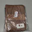 Chicprint Vintage Flower Bible Bag with Bookmark Pu Leather Bible Covers for Women Men Large Study Bible Holder Case with Inner Pockets Handle Brown