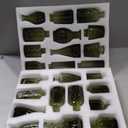 SUPMIND Bud Vase Set of 24, Green Bud Vases in Bulk, Small Flower Vases for Centerpieces, Mini Vintage Vase for Rustic Wedding, Home, Table Decoration