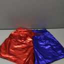 Women's Yoga Hot Shorts Elastic Waist Shiny Metallic Short Pants (Medium, Red-blue)