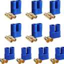 5 Sets EC8 Battery Connector Gold-Plated 8.0mm Banana Plug Bullet Male Female Connector for RC ESC LIPO Battery Device Electric Motor