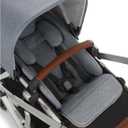 UNIQUIFY Insert Liner Seat Compatible with Uppababy Vista, Vista V2, Cruz, Cruz V2, RUMBLESEAT V2 and RUMBLESEAT V2+ (Grey)
