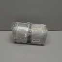 100 Pack Clear Plastic Square Hinged Food Clamshell Container, Disposable To Go Cake Slice Container,Clear Plastic Clamshell Food Containers for Cookies, Desserts, Fruits, Salads, Sandwiches