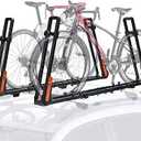 TOOENJOY Rooftop Bike Rack for Car SUV, Upright Roof Mount Bicycle Rack with 2 Arms for Movable Crossbar, 2 Bike Carrier
