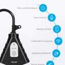 Syantek Outdoor WiFi Outlet, Outdoor Plug with 3 Ground Outlets, Compatible with Amazon Alexa, Google Assistant, Remote Control Outdoor Light Timer Outlet Waterproof, FCC Certified