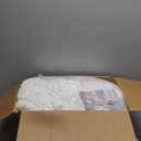 Goose Feather Down Fiber Comforter King Size, 100% Cotton Cover Ultra Soft Fluffy King Duvet Insert, Luxurious Hotel Bedding Comforter for All Season, White 106"x90"