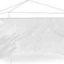 ONENESS Sidewall Sunwall for 10x10Ft Pop-up Straight Canopy Tent, 4 in 1 Panel Sunshade sidewalls with Two Doors, Winter use, Fully Transparent, Only Clear Sidewall No Frame