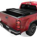 OEdRo Soft Tri-Fold Truck Bed Tonneau Cover Compatible with 2015-2025 Chevy Colorado/GMC Canyon with 5.2 ft Bed, Folding