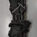 FAIR WIND Oversized Fully Padded Camping Chair Folding Loveseat Camping Couch Double Duo Chair Heavy Duty Quad Fold Arm Chair with Cup Hold - Supports 650 LBS Black