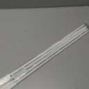 Generic White Aluminum Drapery Curtain Wand Pull Rod w/Swivel Snap & Handle White (6 Pack - 24""), Silver