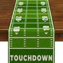 Nepnuser American Football Court Table Runner Touch Down Football Birthday Party Decoration Boy Sport Farmhouse Home Dining Room Kitchen Table Decor (13" x 72")
