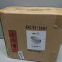 GBHOME 9.5'' Large Pasta Bowls, 42 Ounce Stoneware Salad Bowls for Kitchen, Ceramic Serving Bowls With Textured Pattern for Pasta,Fruit, Stews,Noodle, House-warming Gift,Set of 4-Off White