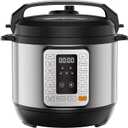 NEWBULIG 16-in-1 Electric Pressure Cooker, 6QT Multi Cooker with 12 Presets, Slow Cook Rice Steamer Saut Soup Meat Stew Canning Yogurt Maker, Ceramic Inner Pot & Recipe Book Included, Black