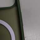 SUPFINE Magnetic for iPhone 14 Case & iPhone 13 Case (Compatible with MagSafe)(Military Grade Drop Protection) Translucent Matte Shockproof Phone Cover,Cangling Green