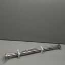 BRIOFOX Industrial Shower Curtain Rod - Never Rust Non-Slip 27-43 Inch 304 Stainless Steel, Brushed Nickel