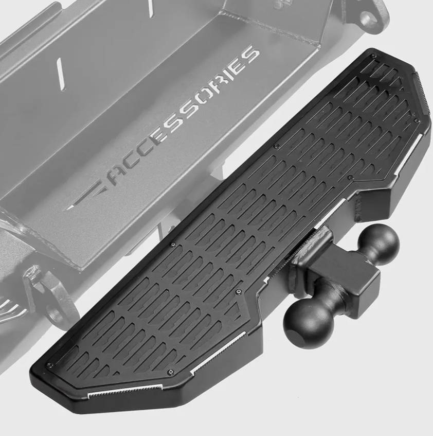 2 Inch Hitch Step with 2 & 2-5/16 Convertible Tow Balls