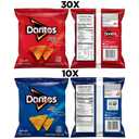 Doritos Flavored Tortilla Chips, Favorites Variety Pack (Nacho Cheese and Cool Ranch), 1 Ounce (Pack of 40) (EXP 12/15/26)