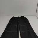 Denim Cargo Pants Y2k Baggy Jeans Gothic Punk Wide Leg Streetwear Oversized Relaxed Fit Jeans, Size M