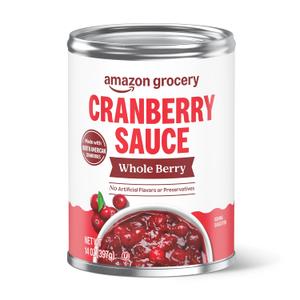 Amazon Grocery, Whole Berry Cranberry Sauce, 14 oz (Previously Amazon Fresh (EXP 12/13/27)