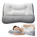 Cervical Neck Pillow for Neck Pain Relief and Shoulder Pain, Contour Pillow for Pain Relief Sleeping Ergonomic Pillow for Side Back & Stomach Sleeper with Washable Pillowcase (19" x 29")